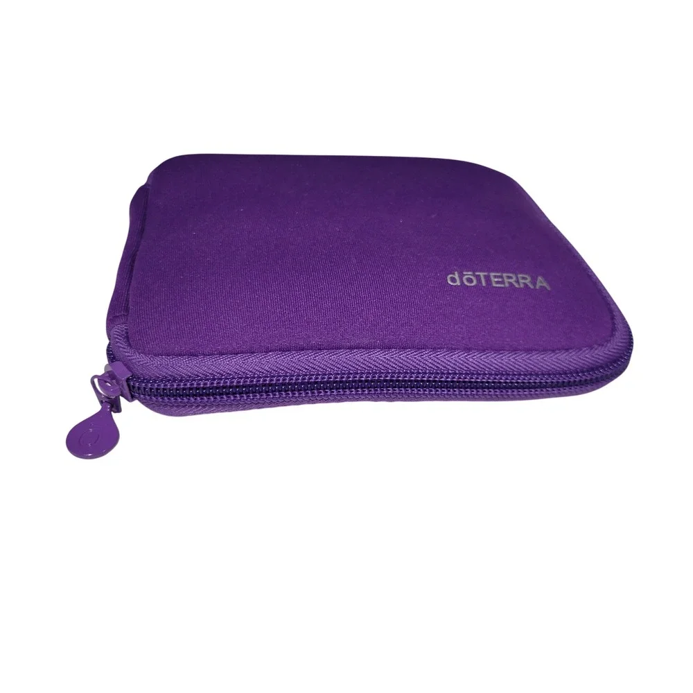 Doterra Essential Oil Rollerball Travel Soft Case Holds 10 Purple Roller Bottle